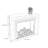 White Solid Wood Freestanding Fireplace