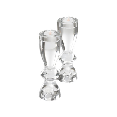 Bougeoirs gris - paire