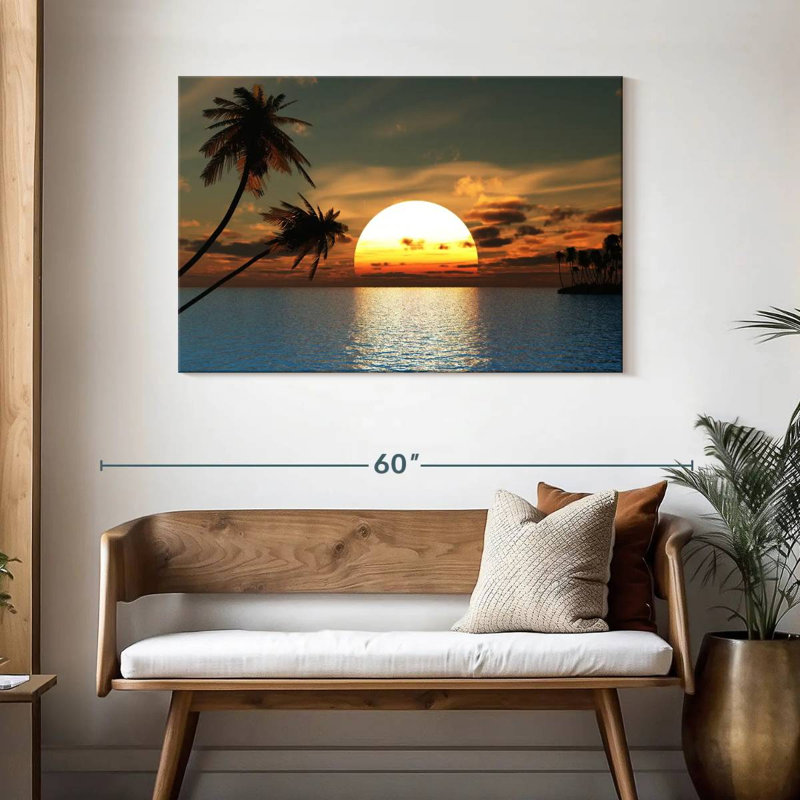 Gillard Ocean Palms Sundown, H 30 po x l 45 po