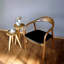 Chaise avec accoudoirs en cuir Selas