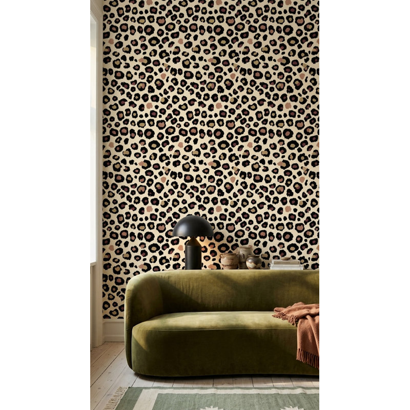 Papier peint imprimé animal Leopard Spots, Peel and Stick