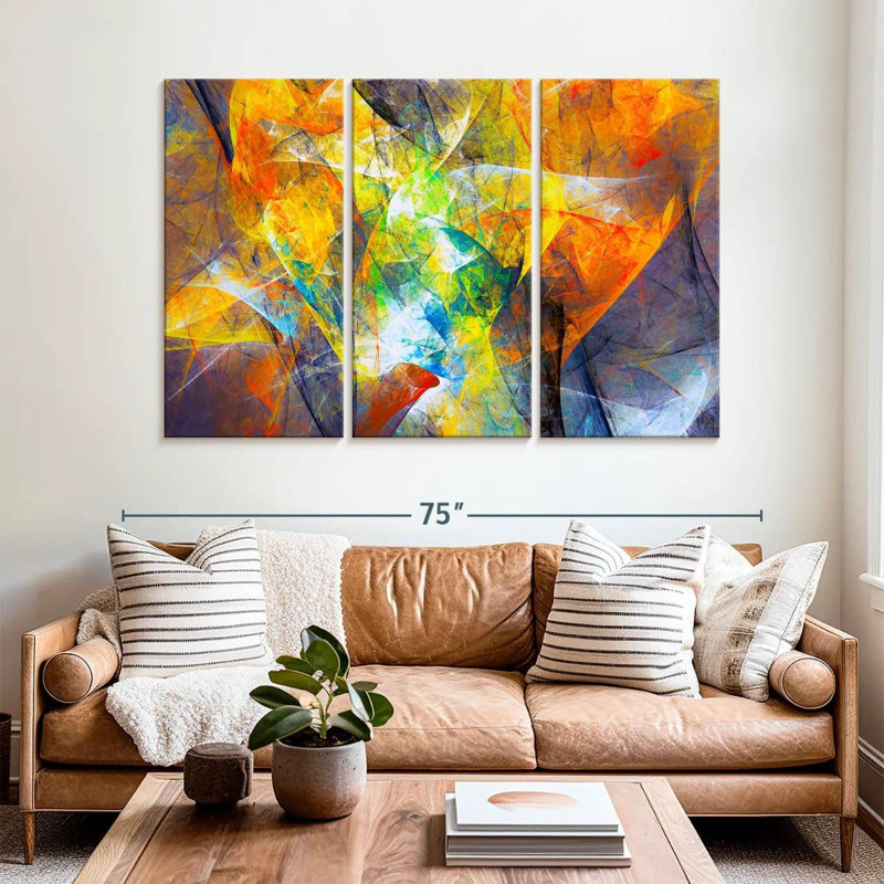 Abstrait mouvement excentrique Avery, H 42 po x l 65 po