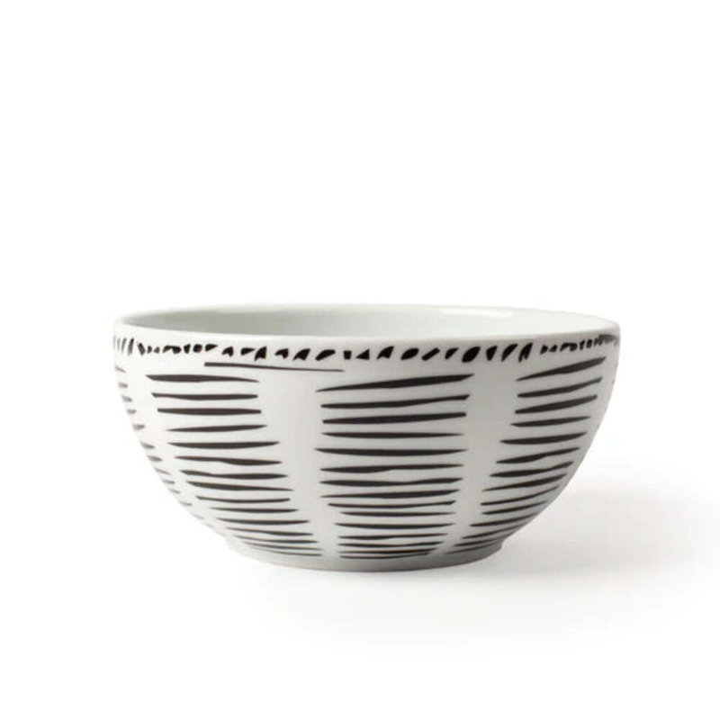 Line Drawing Handmade Porcelain Cereal Bowl