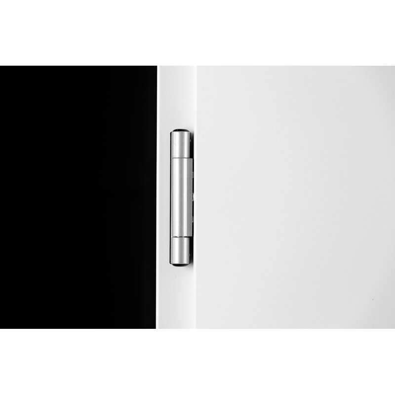 Porte d'entrée moderne en acier 36 po x 80 po Inox, Blanc, S'ouvre à gauche vers l'intérieur
