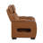 Cyrus Power Recliner w Headrest, Heat Massage, USB Ports, LED, Brown Leather-135407073
