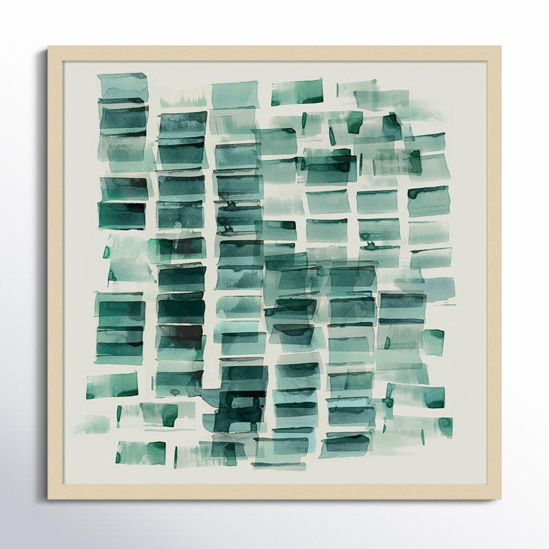 «Sea Glass I» par PI Studio - Peinture encadrée, Brun, H 26 po x l 26 po