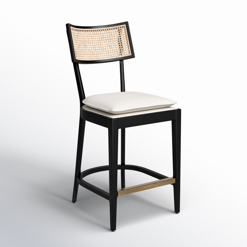 Britt Counter & Bar Stool, Black, Counter Stool (26" Seat Height), Cream