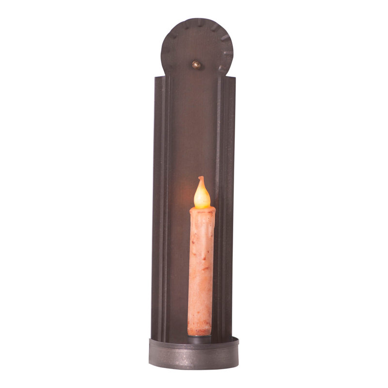 14 in. H Wall Tabletop Wall Sconce Holder with Candle Included