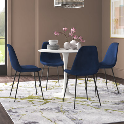 Careyann 4 - Person Pedestal Dining Set