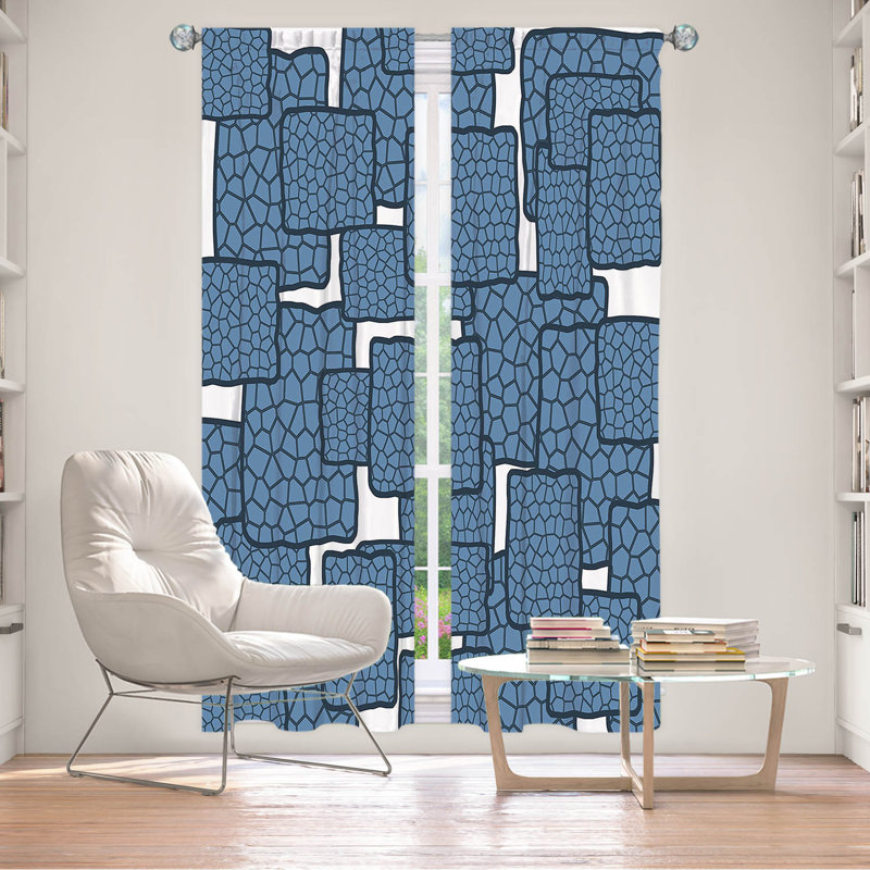 Viona Room Darkening Curtain Pair, 20" W x 52" L