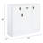 Pagan White High Gloss Finish Server