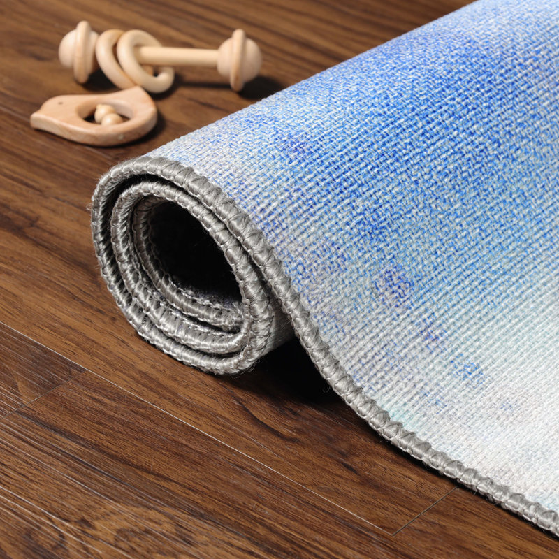Corundum Kids Bright Power Loomed 100% Polyester Indoor Area Rug, Rectangle 4' x 6'