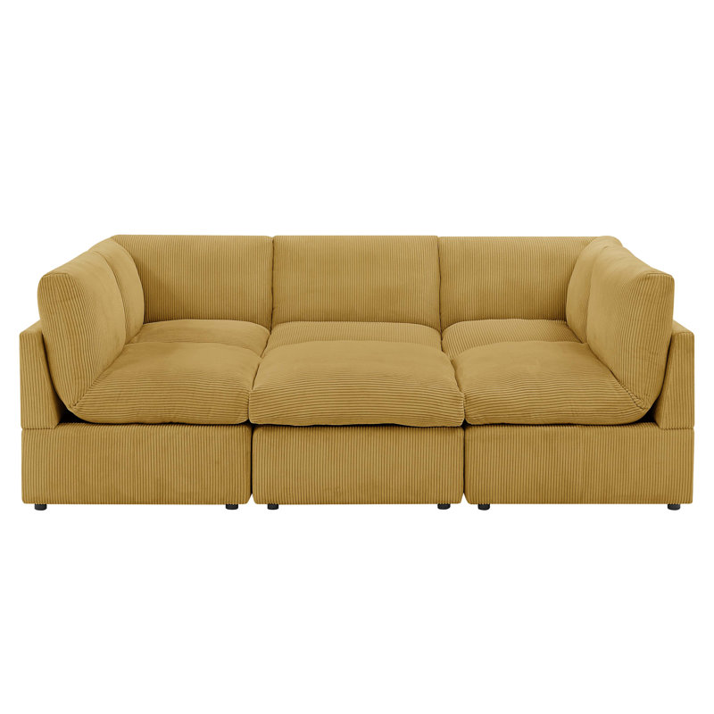 Kyanne Priyen 98" Wide Symmetrical Modular Corner Sectional