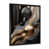Impression noire sur toile encadrée sélectionné