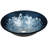 ANZZI Makata 17.7'' Silver Burst Tempered Glass Circular Bathroom Sink