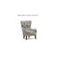 Fauteuil à oreilles Arshveer de 27,5 po de largeur, style transitionnel, à carreaux, recouvert de tissu-50255277