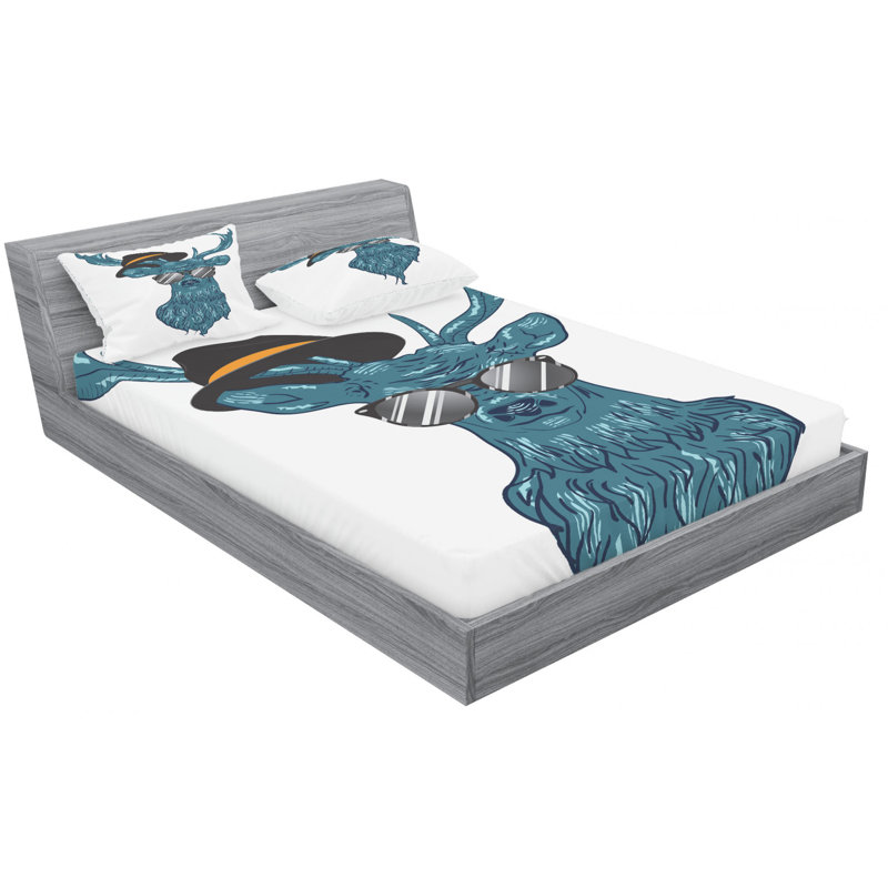 Microfiber Sheet Set, Queen Sheet Set with Fitted Sheet