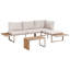 Garden Corner Sofa with Table 4 Seater Right Hand Modular-478066100-478066107