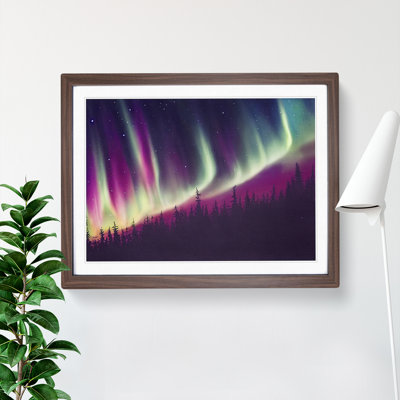 Watercolour Aurora Borealis Vol.2 - Picture Frame Painting