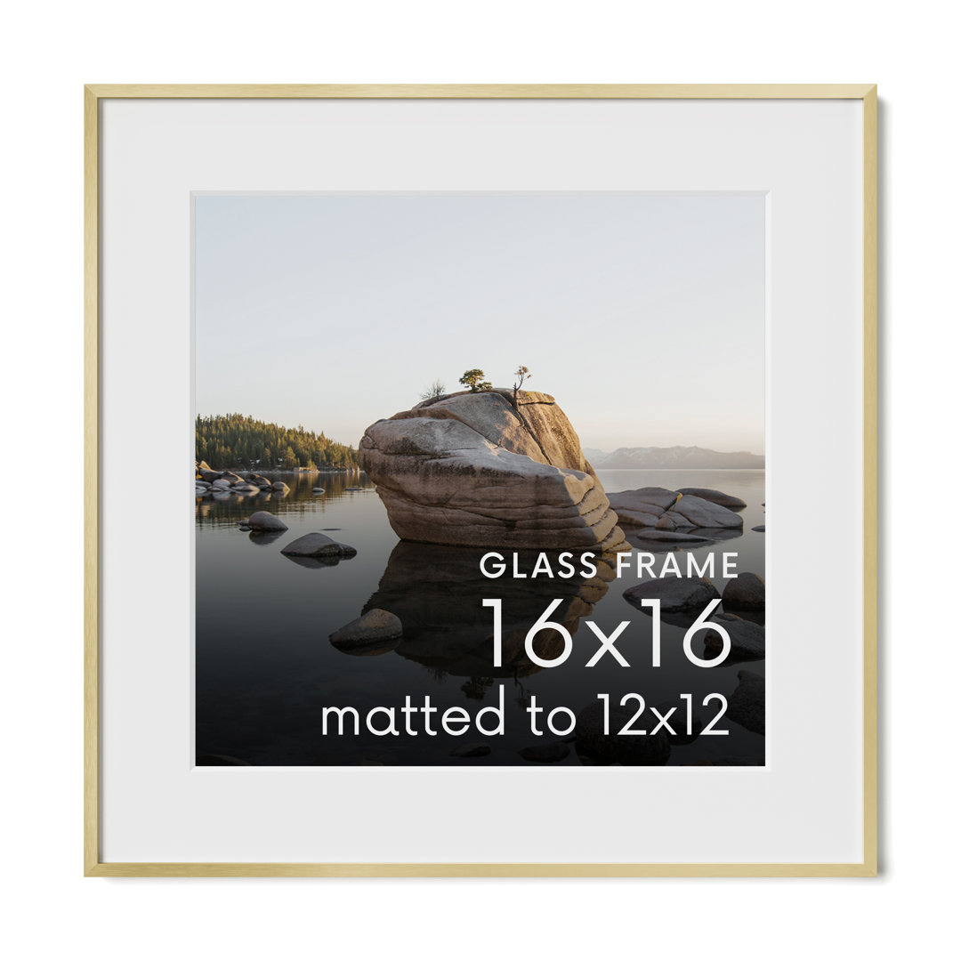 Metal Picture Frame with Glass Haus and Hues 