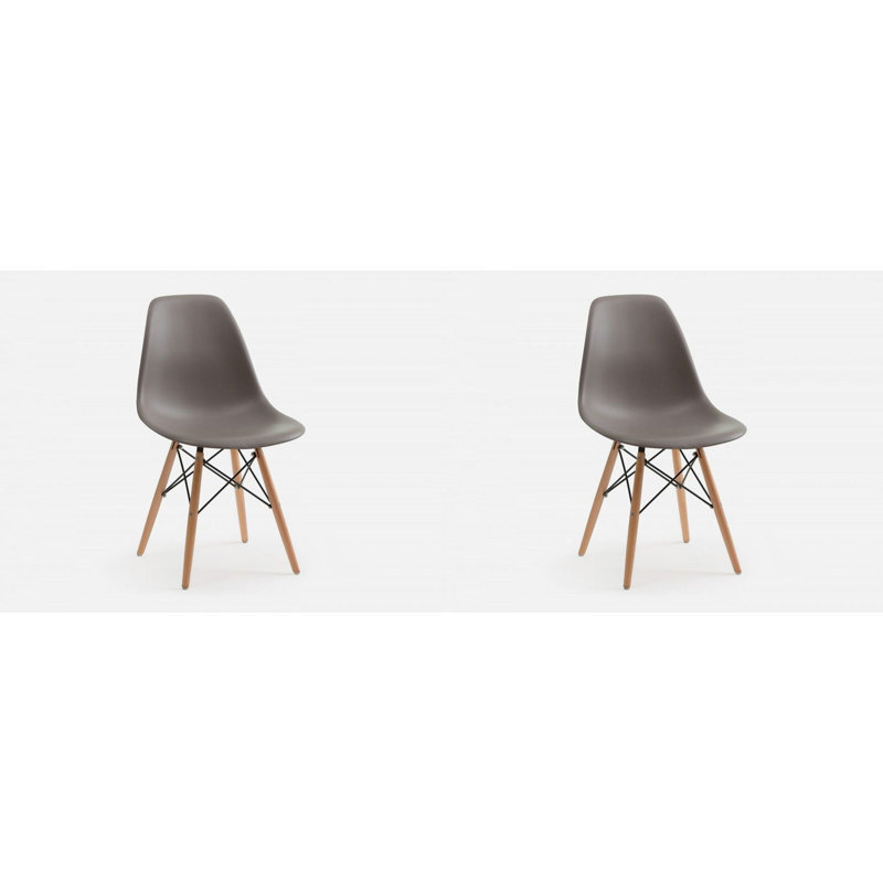 Eghard 17.5'' H Side Chair, Taupe, 1, SIlver