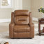 Fauteuil inclinable en cuir fleur 37 po-1428927205