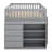 Full Over Full Bunk Bed With 4 Drawers, 3 Shelves, Wood Bunk Bed Frame With Guardrail, Ladder-2098941350