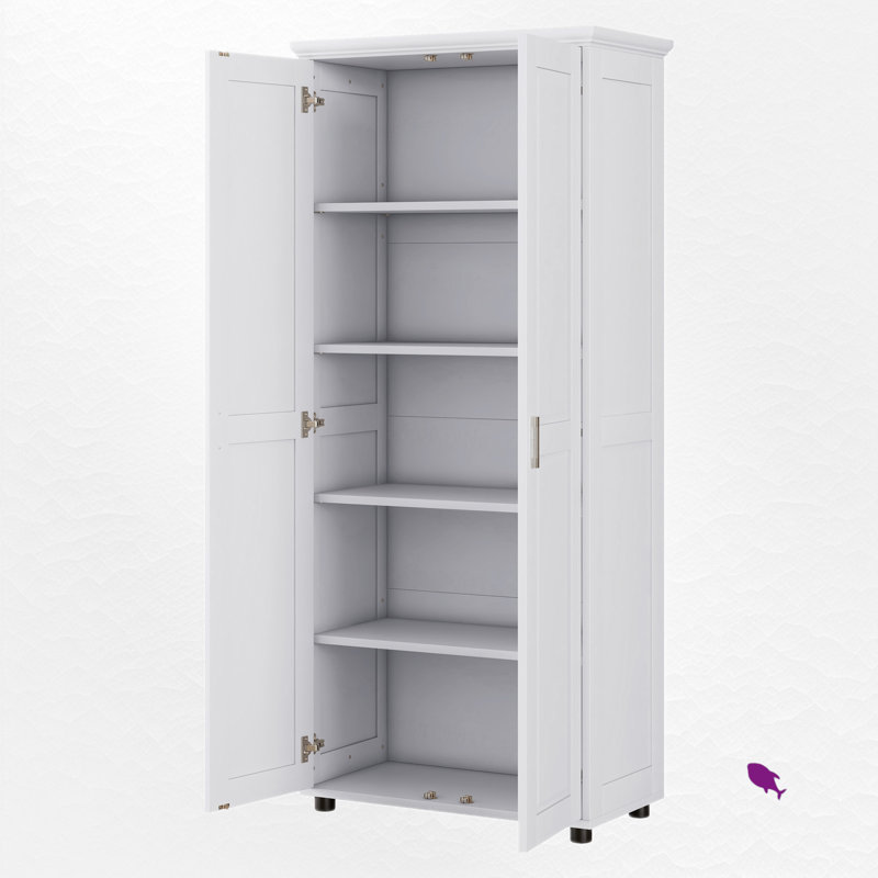 Freestanding Bathroom Storage Cabinet, White