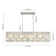 8 - Light Linear Island Rectangular Crystal Chandelier