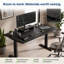 Bureau assis-debout électrique Rise Up à double moteur avec plateau en bambou-757325555-757325553