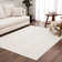Kwan Machine Washable Modern Geometric Cream Area Rug