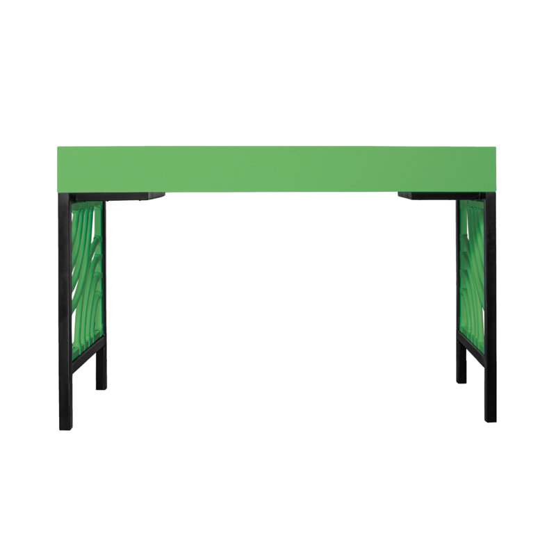Swirl Writing Desk, Bright Green