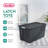 Sterilite 12 Pack 45 Gallon Wheeled Latch Tote, Stackable Plastic Storage Bin