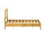 Lit de style bohème scandinave naturel, grand lit pour chambre à coucher-785025457