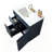 30" Modern Blue Freestanding Single Bathroom Vanity With Integrated Ceramic Top