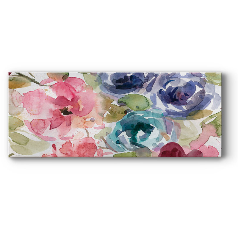 «Garden Palette II» sur toile, H 20 po x l 50 po x P 1,5 po