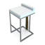 Verona Upholstered Stool with Metal Frame