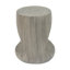 Table de bout Hollow Rustic 14,5 * 14,5 * 16,75 pouces en oxyde de magnésium gris