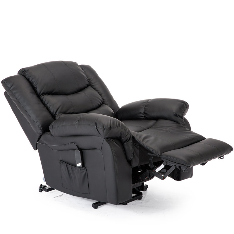Lancashire 97cm Wide Lift Assist Standard Recliner, Black