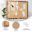 Mattson Commercial Wall Mount Framed Linen Board with Included Wooden Push Pins-91483719-91483718
