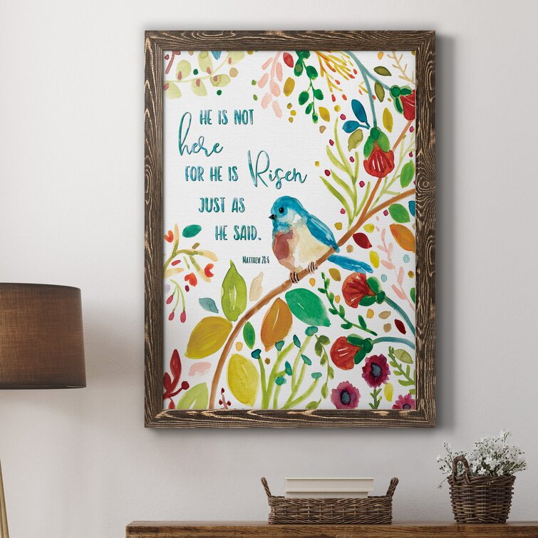 He Is Risen - Picture Frame Print on Canvas