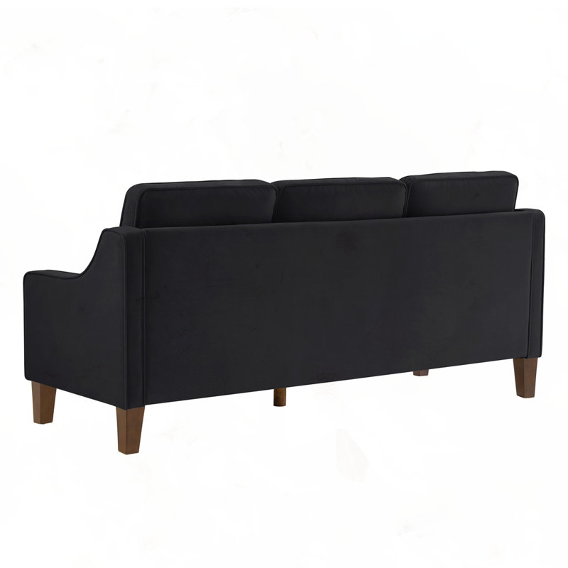 Modern 3 Person seat  Sofa Couch, Black
