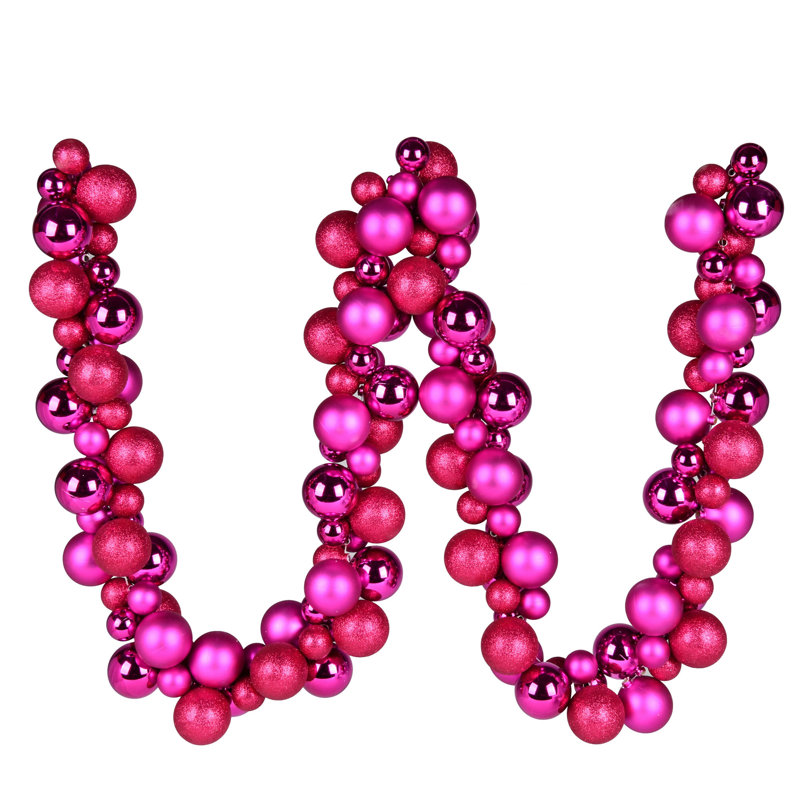Guirlande de Noël 6 pi, Fuchsia
