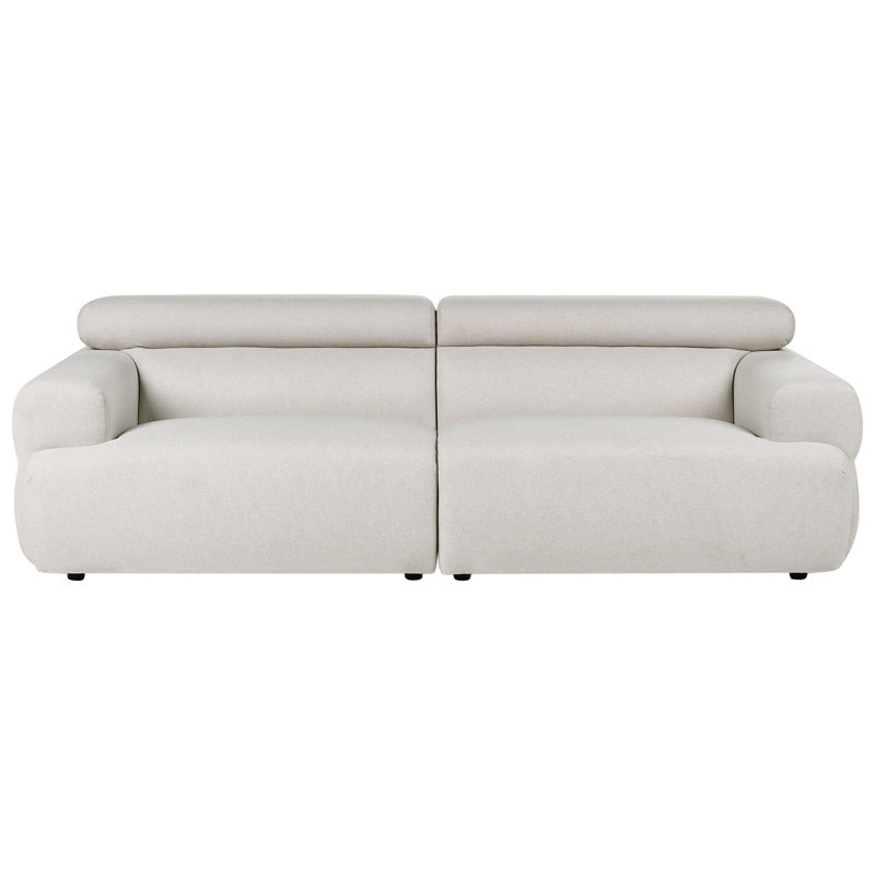 Charel Sofa, White Fabric