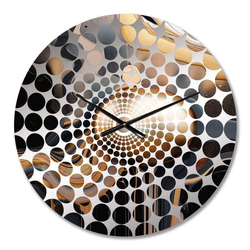 Nasire - Abstract Marble Wall Clock, Small
