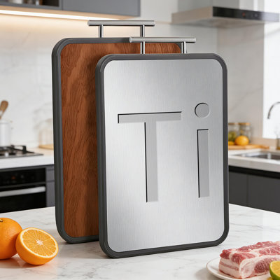 17" x 12" Double-Sided Titanium Cutting Board