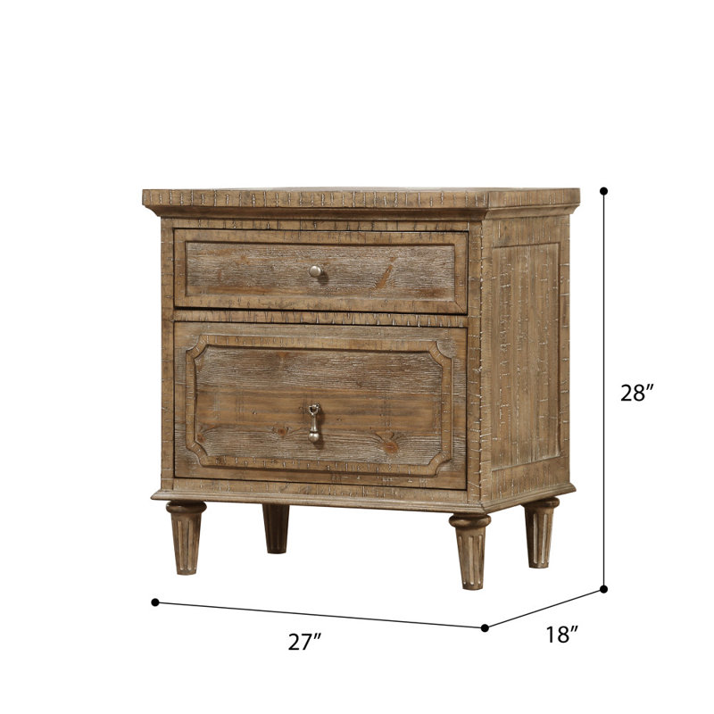 Posey Upholstered Standard Bedroom Set, King, 3 Pcs: Bed, 2 Nightstands