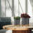 Ceramic Planter with Bamboo Stand - Modern Plant Pot with Elevated Base for Indoor Use-2132121805-2046762068-2046762069