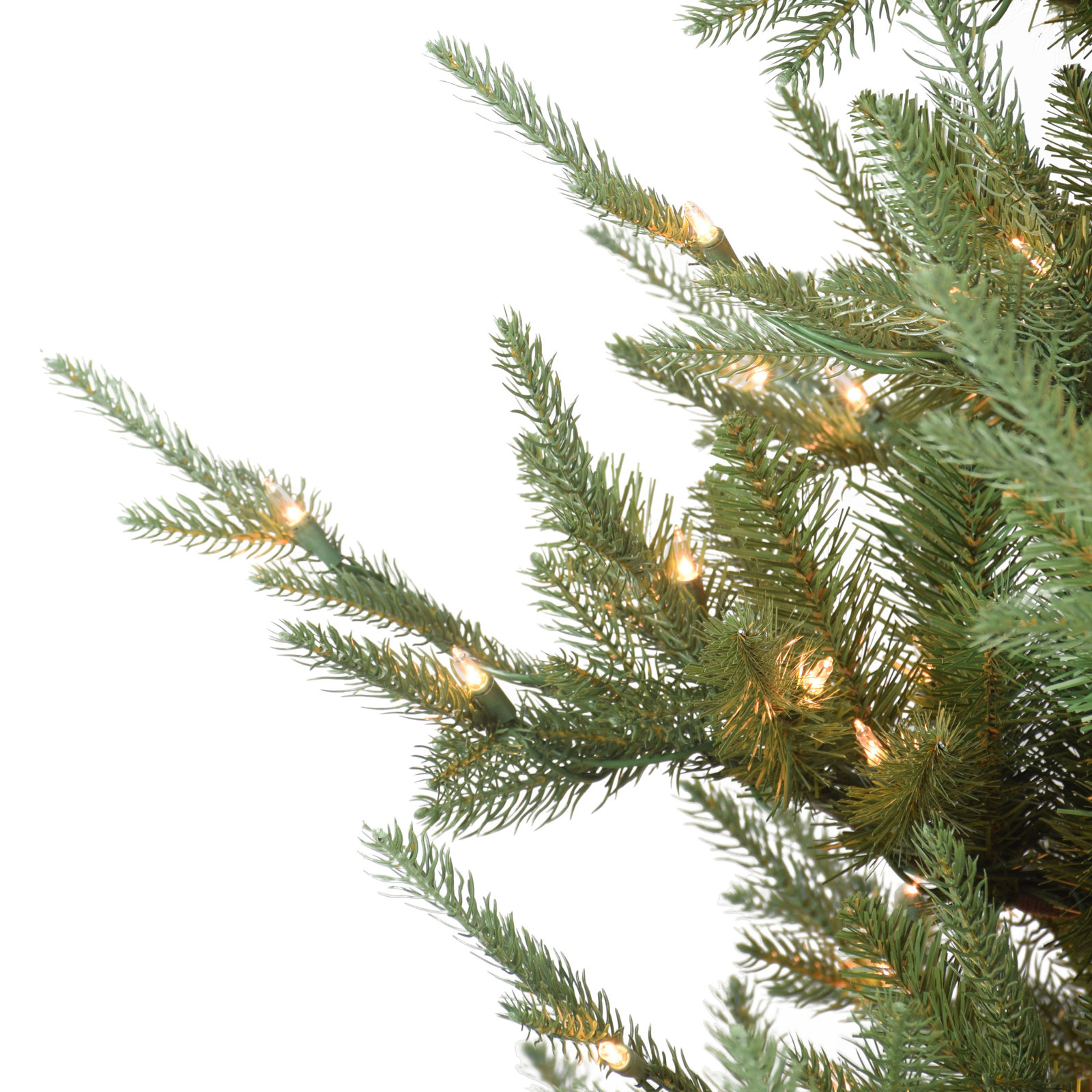 Flocked Pre-Lit Spuce Christmas Tree, 7' 6" H