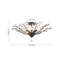 5-Light Crystal Sputnik Leaf Semi Flush Chandelier   -1350559162